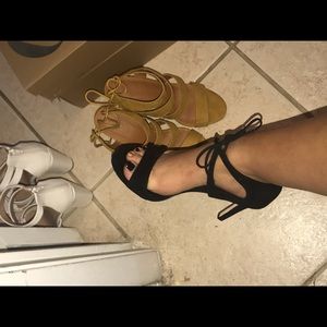 All Black Antonio Melani Designer Heels